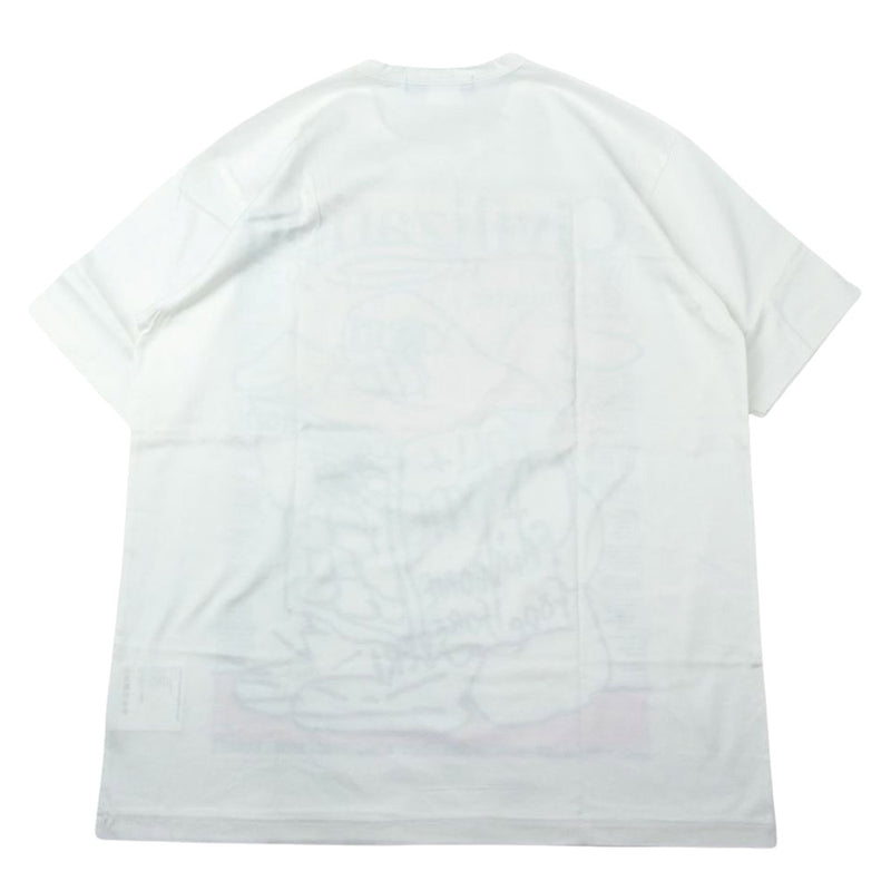 JUNYA WATANABE COMME des GARCONS MAN ジュンヤワタナベコムデギャルソンマン WE-T003 CIVILIZATION グラフィックプリント 半袖Ｔシャツ ホワイト系 L【極上美品】【中古】