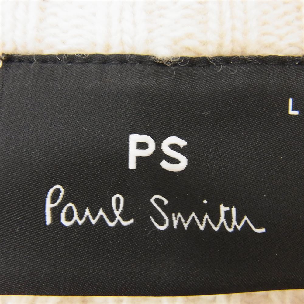 Paul Smith ポール・スミス 18AW PY-5C-89062 ウール ニット セーター ベージュ系 L【中古】