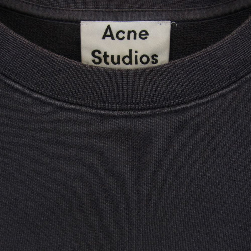 ACNE STUDIOS アクネストゥディオズ 2HG163 Casey Vintage Crew Sweat ケイシー ヴィンテージ クルーネック スウェット トレーナー グレー系 XS【中古】