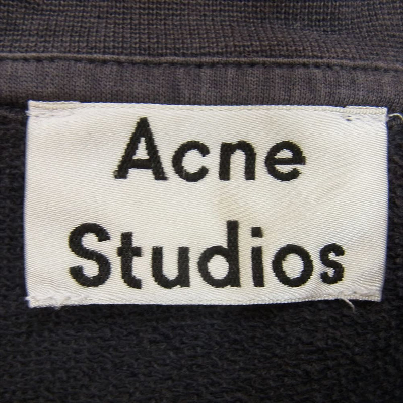 ACNE STUDIOS アクネストゥディオズ 2HG163 Casey Vintage Crew Sweat ケイシー ヴィンテージ クルーネック スウェット トレーナー グレー系 XS【中古】