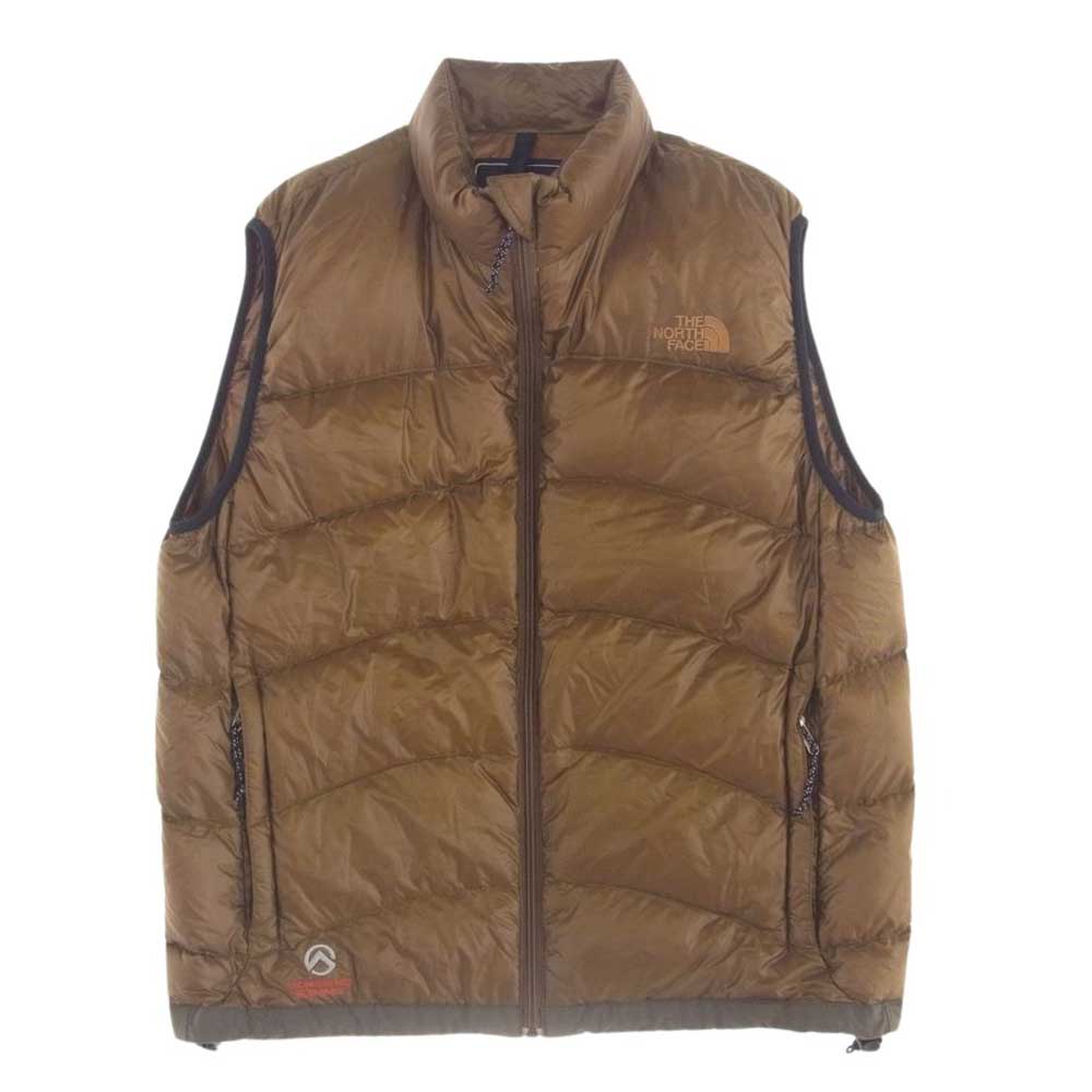 THE NORTH FACE ノースフェイス ND13300 SUMMIT SERIES Aconcagua Vest アコンカグア ダウン ベスト ブラウン系 L【中古】