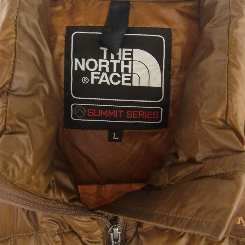 THE NORTH FACE ノースフェイス ND13300 SUMMIT SERIES Aconcagua Vest アコンカグア ダウン ベスト ブラウン系 L【中古】