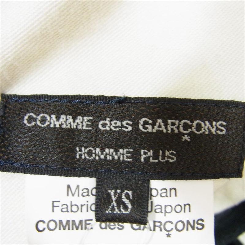 COMME des GARCONS HOMME PLUS コムデギャルソンオムプリュス AD2022 PJ-O011 ウール ウエストゴム イージー ワイド テーパード スラックスパンツ ブラック系 XS【中古】