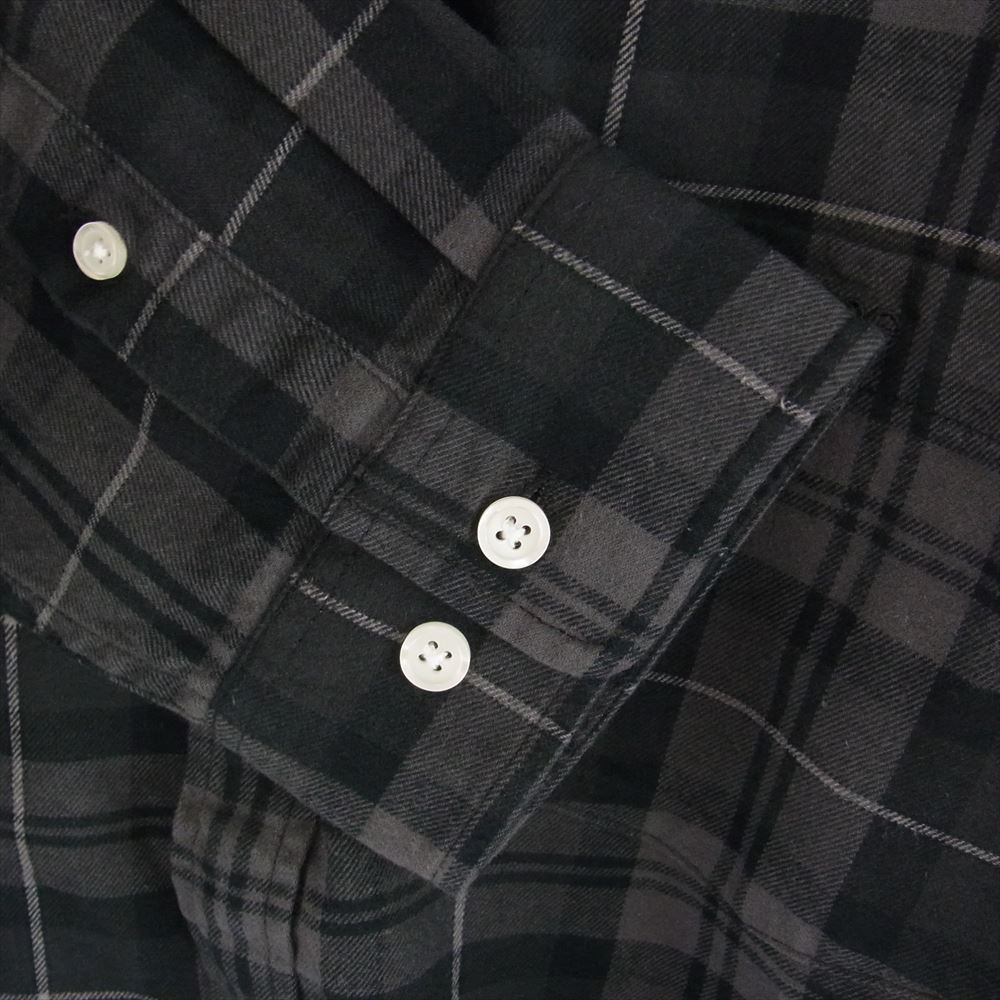 Supreme シュプリーム 24AW Plaid Flannel Shirt チェック フランネル シャツ ブラック系 M【極上美品】【中古】