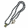 STARLIN GEAR スターリンギア ギャランティ付属 ニューパイレックス ガラスビーズ  w/ガナー/ヴィンテージスタイルチェーン 22inch ブラック系 ゴールド系【中古】