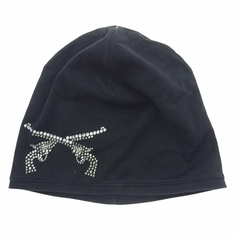 ROAR ロアー ガンズ 二丁拳銃 ラインストーン ニット帽 ニットキャップ ブラック系 1【中古】