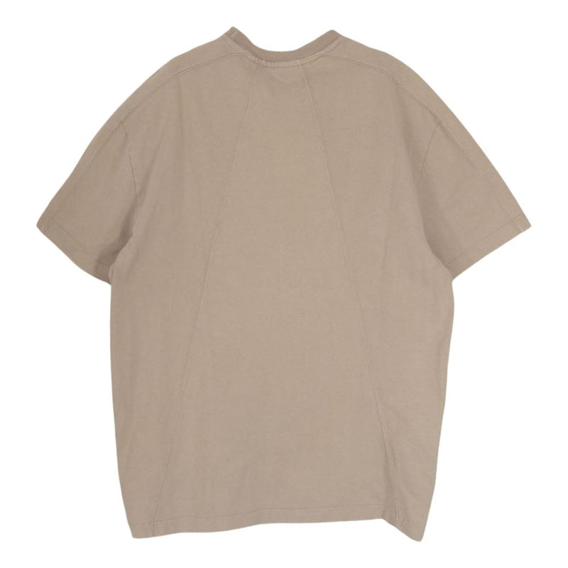 KITH キス 20-071-060-0021 Garment Dyed Paneled Tee ガーメントダイ ヘビーウェイト コットン パネル切替 ロゴ刺繍 半袖 Tシャツ ベージュ系 S【中古】