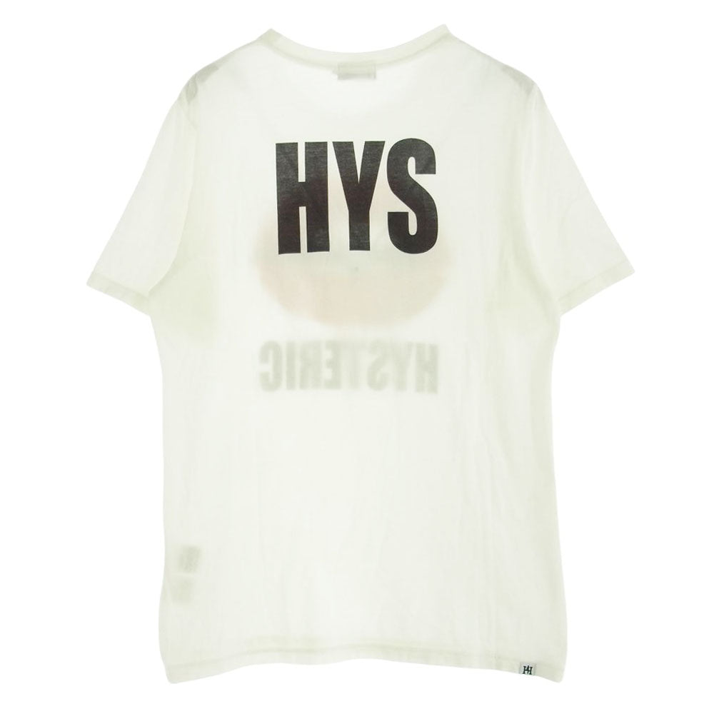 HYSTERIC GLAMOUR ヒステリックグラマー 02182CT34 LIPS TEE リップス プリント 半袖 Tシャツ ホワイト系 S【中古】