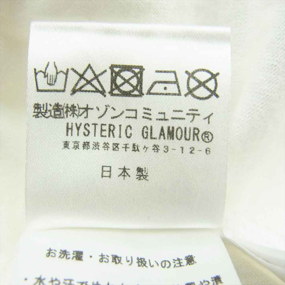 HYSTERIC GLAMOUR ヒステリックグラマー 02182CT34 LIPS TEE リップス プリント 半袖 Tシャツ ホワイト系 S【中古】