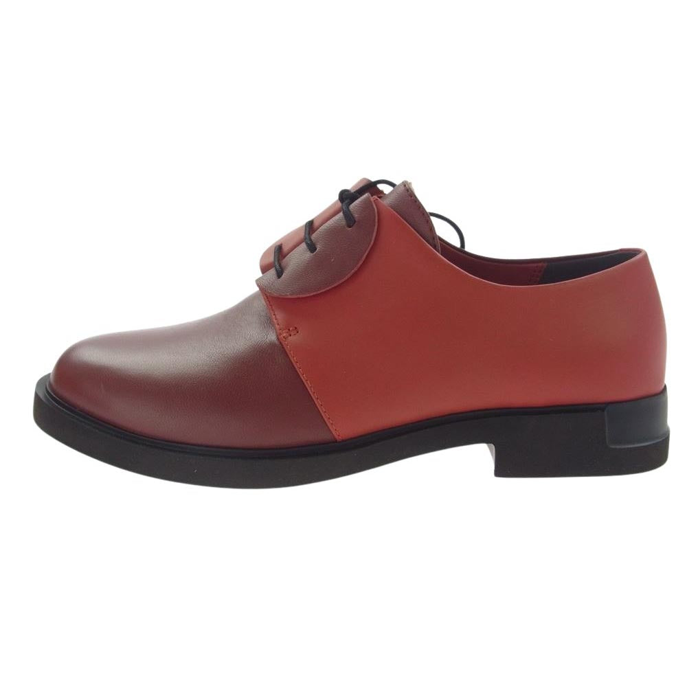 CAMPER カンペール TWINS ツインズ プレーントゥ シューズ レッド系 38【極上美品】【中古】