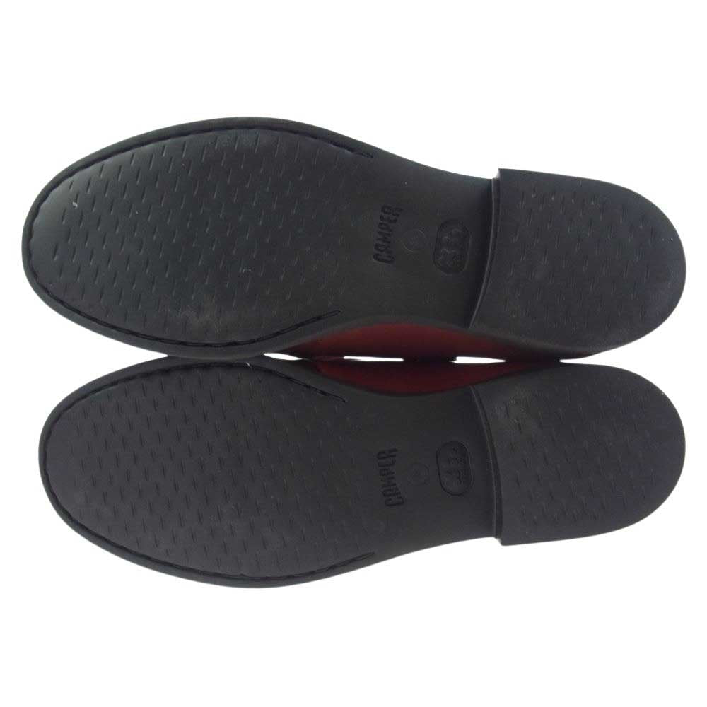 CAMPER カンペール TWINS ツインズ プレーントゥ シューズ レッド系 38【極上美品】【中古】