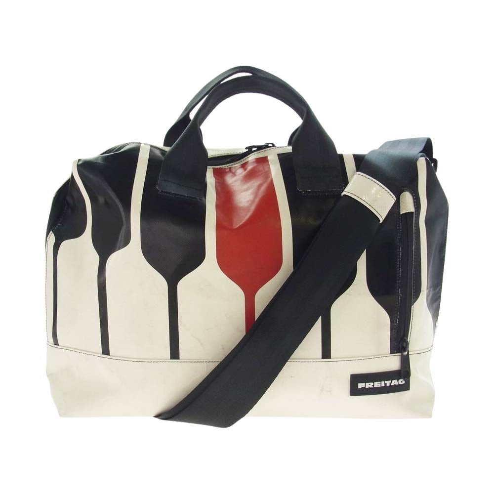 FREITAG フライターグ F302 ROY ロイ 2WAY ハンドバッグ ショルダーバッグ ホワイト系 ブラック系【美品】【中古】