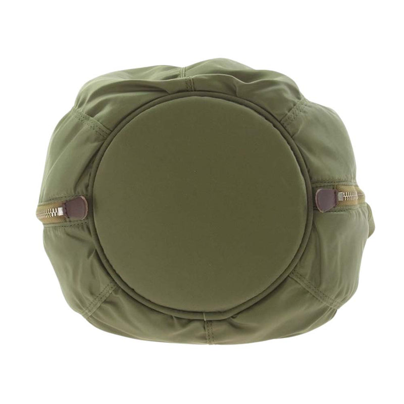 Nigel Cabourn ナイジェルケーボン 24SS WOMAN HELMET BAG ナイロン ヘルメット バッグ カーキ系【美品】【中古】