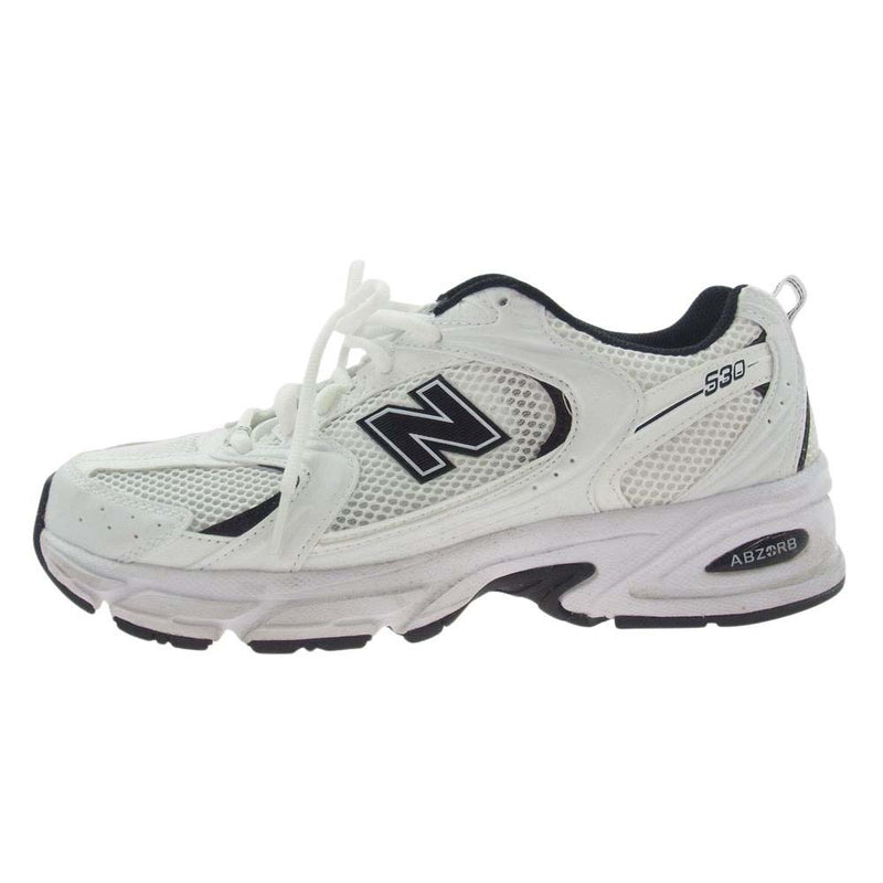 NEW BALANCE ニューバランス MR530EWB ABZORB 530 ローカット スニーカー ホワイト系 26cm【中古】