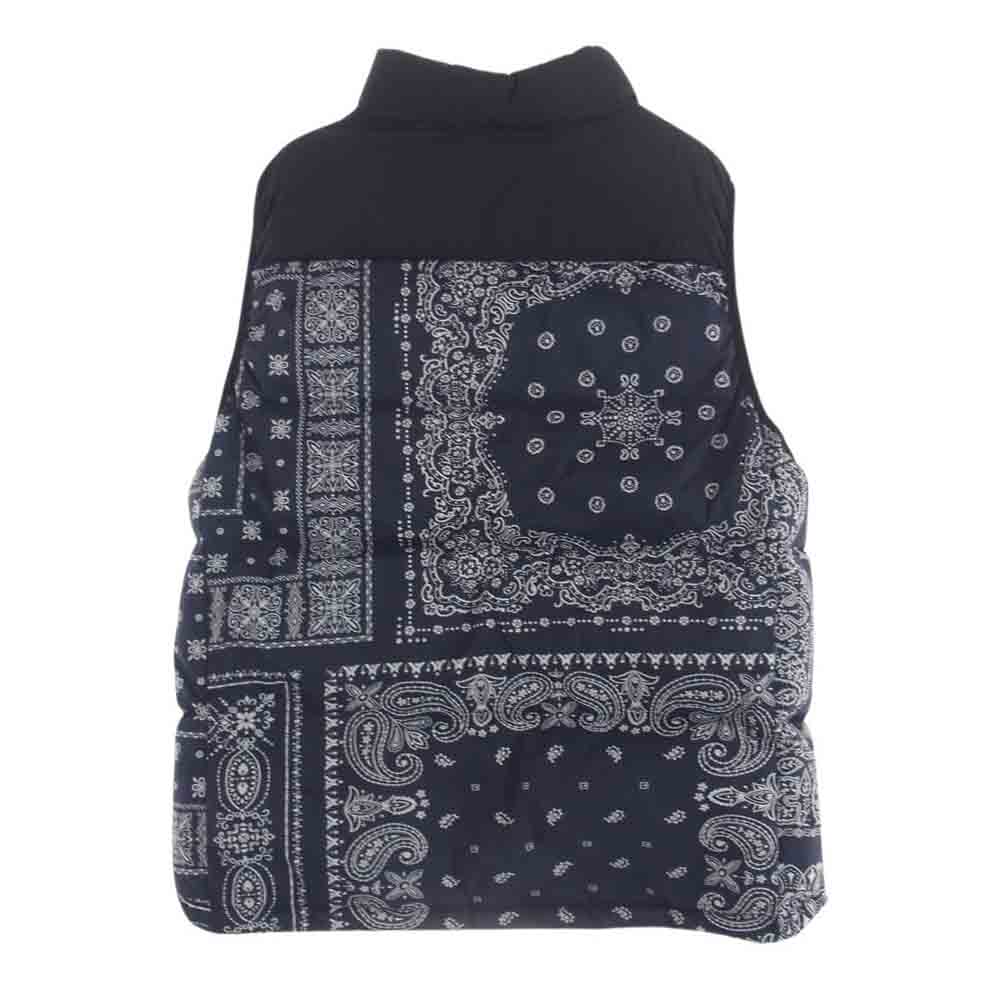 F.C.R.B. エフシーアールビー 22AW FCBR-222043 DOWN VEST バンダナ ロゴ ダウン ベスト ネイビー系 XL【中古】