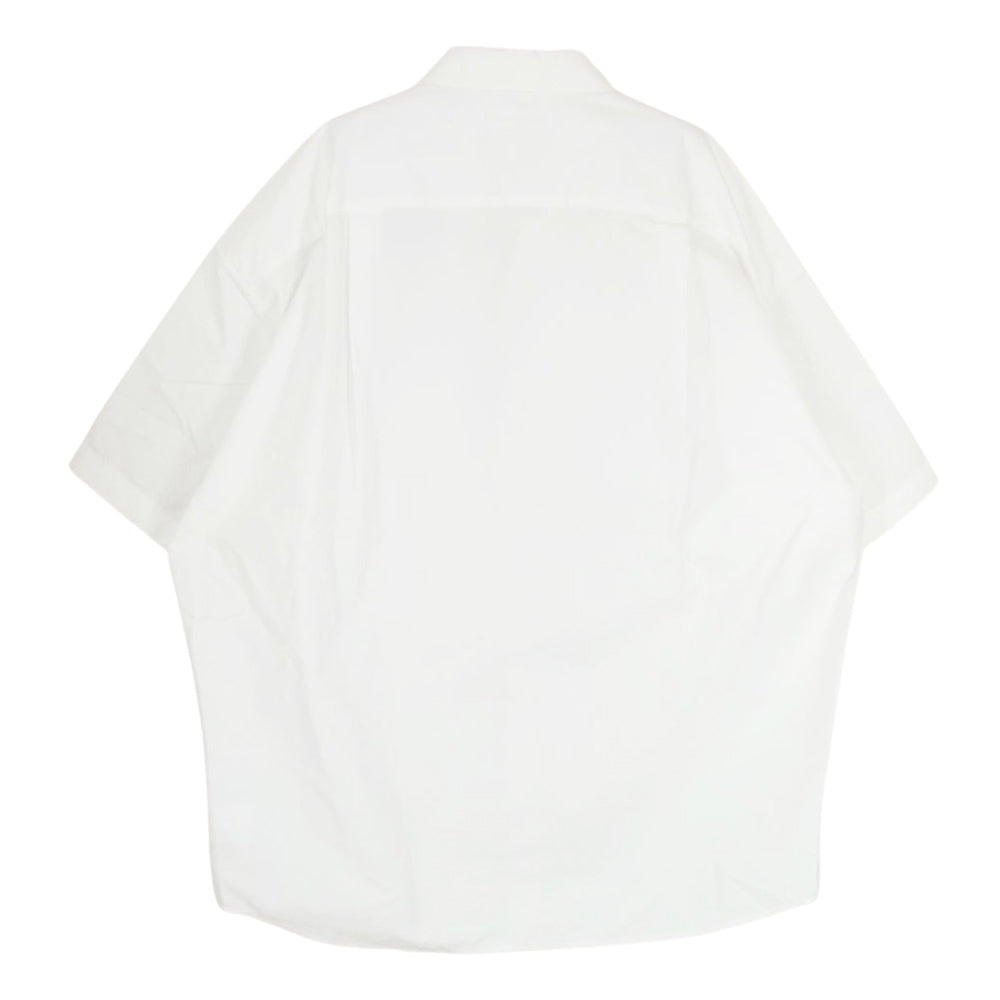 ソフトハイフン MGMFB231222-001 TYPEWRITER S/S OVER SIZED SHIRT タイプライター コットン 半袖 シャツ ホワイト系 02【中古】