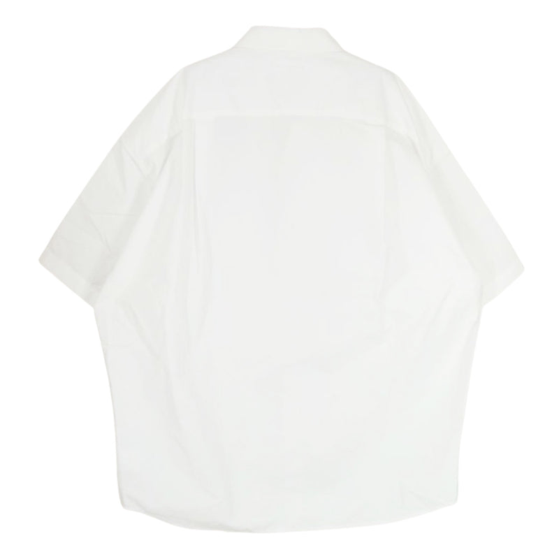 ソフトハイフン MGMFB231222-001 TYPEWRITER S/S OVER SIZED SHIRT タイプライター コットン 半袖 シャツ ホワイト系 02【中古】