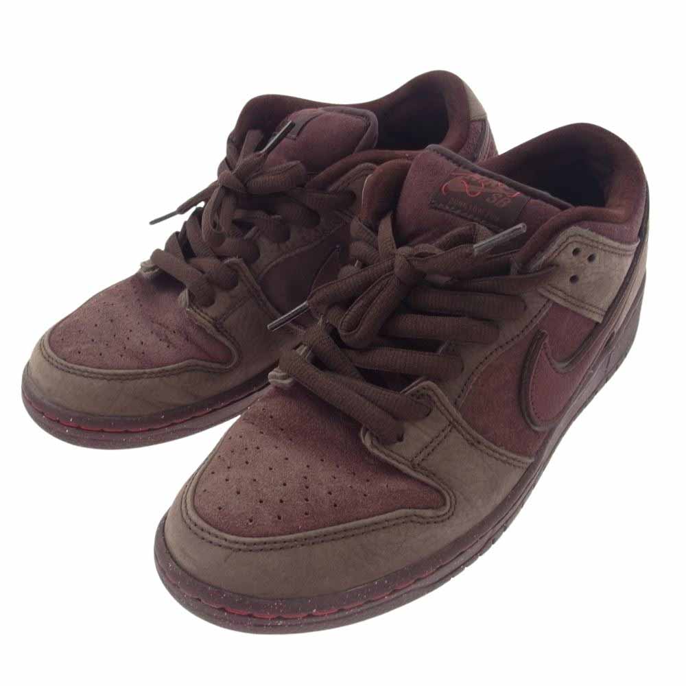 NIKE ナイキ FN0619-600 SB Dunk Low PRM City of Love Burgundy ダンク ロー PRM シティ オブ ラブ バーガンディ スニーカー エンジ系 27.5cm【中古】