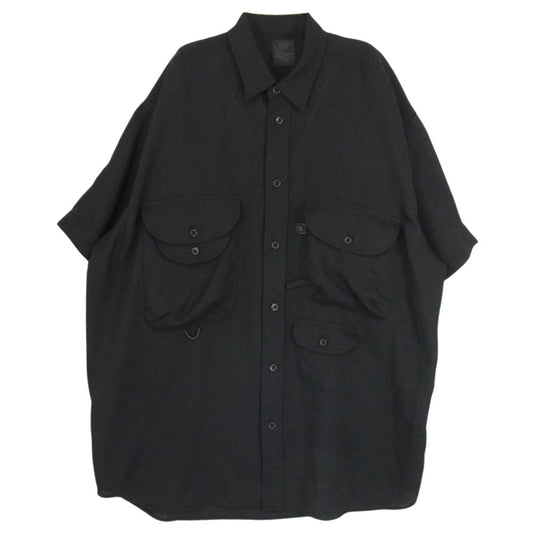 DAIWA PIER39 ダイワピア BE-92023 TECH BOMBAY SAFARI SHIRTS S/S ポリエステル 半袖 サファリシャツ ブラック系 M【中古】