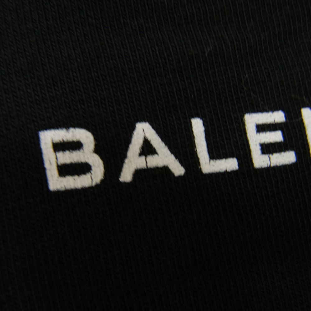 BALENCIAGA バレンシアガ T24 460612 TUK22 1000 PARIS パリ プリント 半袖 クルーネック Tシャツ ブラック系 XS【中古】