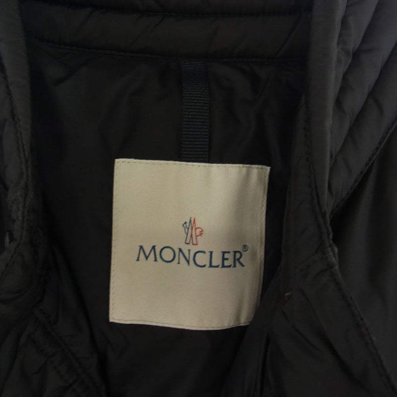 MONCLER モンクレール FREDDIE フレディー ライダース ダウン ジャケット ブラック系 2【中古】