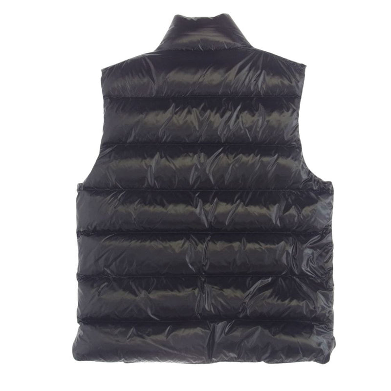 MONCLER モンクレール I20911A00096 TIB GILET ロゴ ワッペン ダウン ベスト ジャケット ブラック系 2【極上美品】【中古】