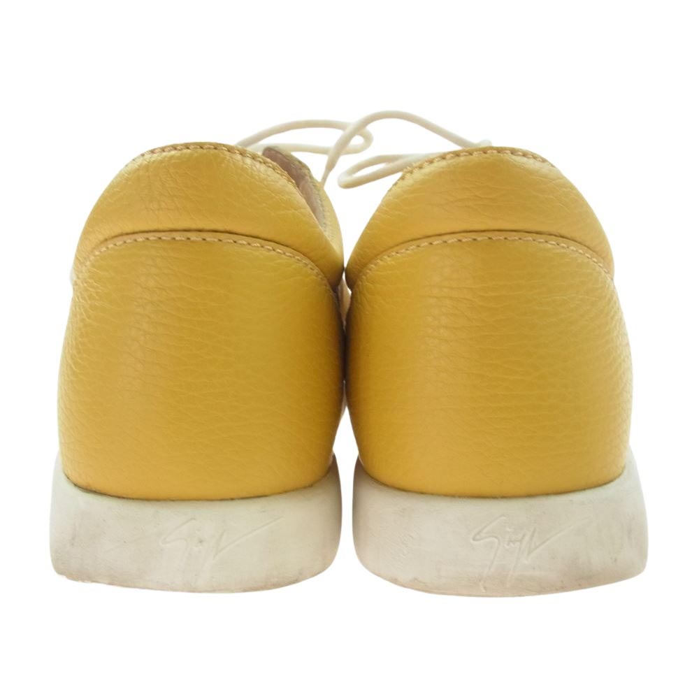 GIUSEPPE ZANOTTI ジュゼッペザノッティ レザー スニーカー シューズ イエロー系 40【中古】