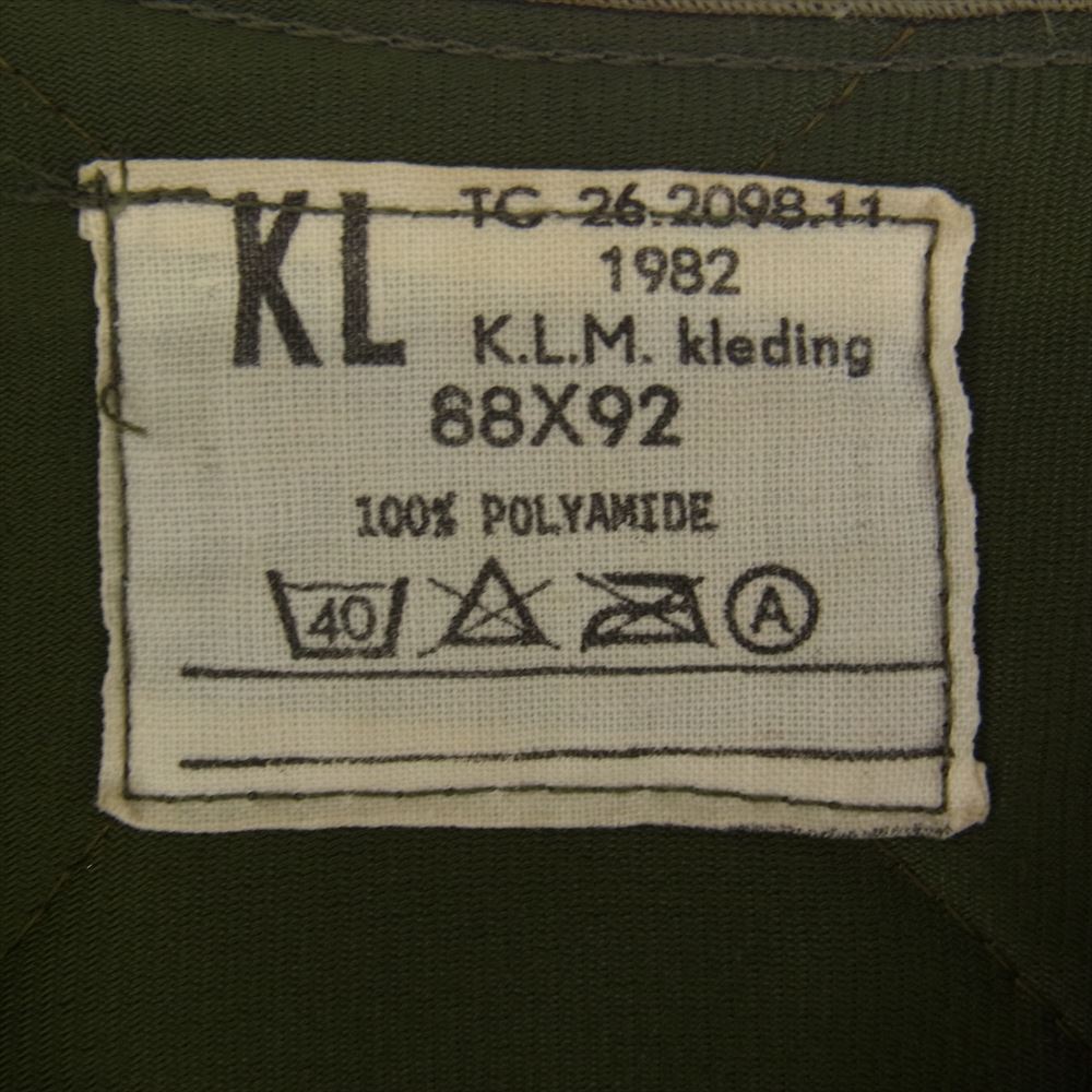 オランダ軍 キルティング ライナー ジャケット カーキ系 88×92【中古】