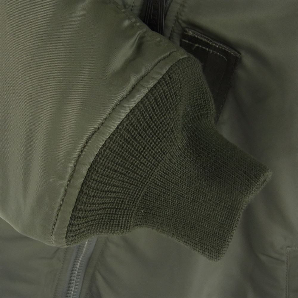 ALPHA アルファ MIL-J-82790J 0615-573-8335 MA-1 フライト ジャケット ブルゾン カーキ系 M【中古】