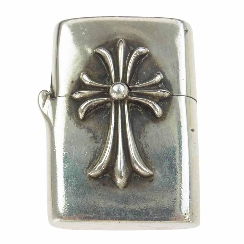 CHROME HEARTS クロムハーツ（原本無） ZIPPO LIGHTERZ-V1 V1 オールド スモールCHクロス ジッポ ライター シルバー系【中古】