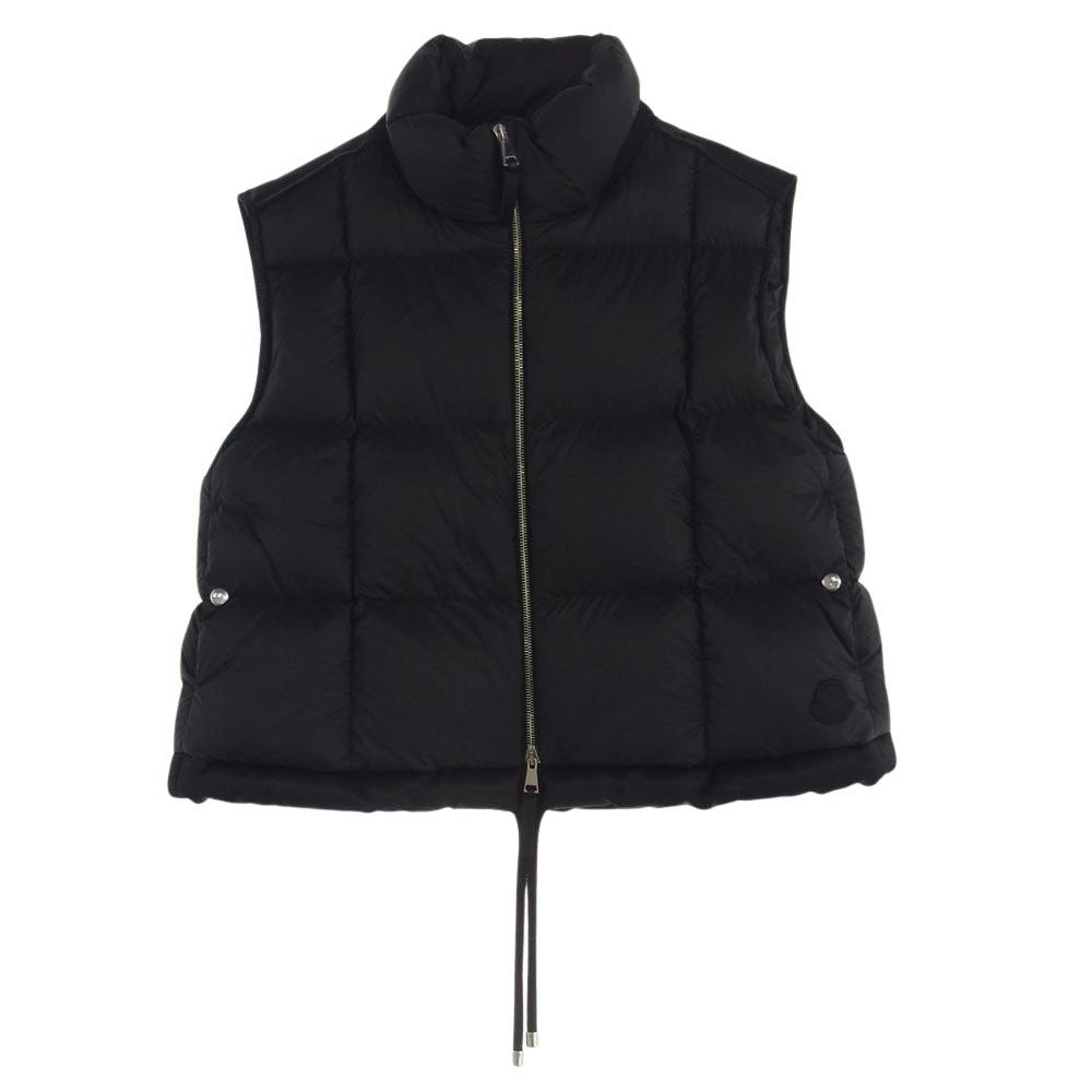 MONCLER モンクレール H20941A00012 M1999 GENIUS ジーニアス KART ロゴワッペン付 ZIP UP 切替 ダウン ベスト ブラック系 00【中古】