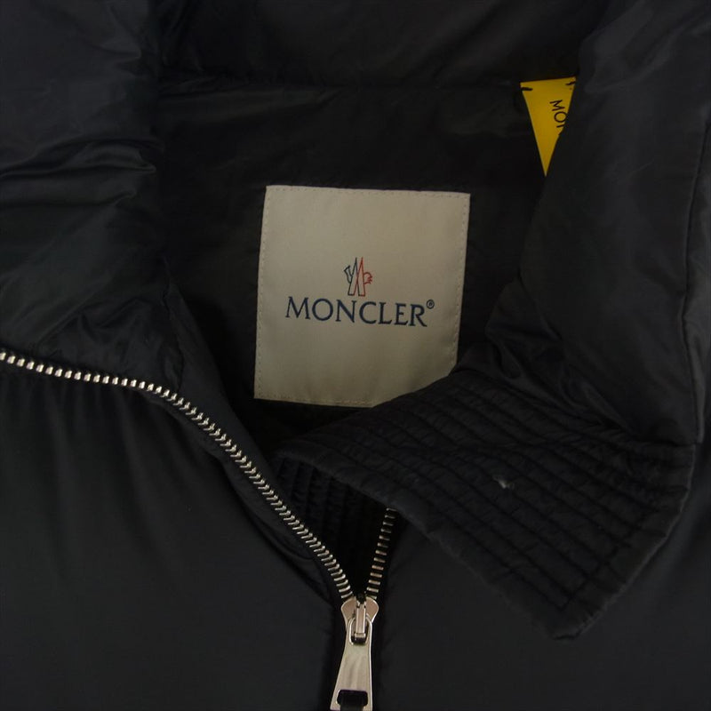 MONCLER モンクレール H20941A00012 M1999 GENIUS ジーニアス KART ロゴワッペン付 ZIP UP 切替 ダウン ベスト ブラック系 00【中古】