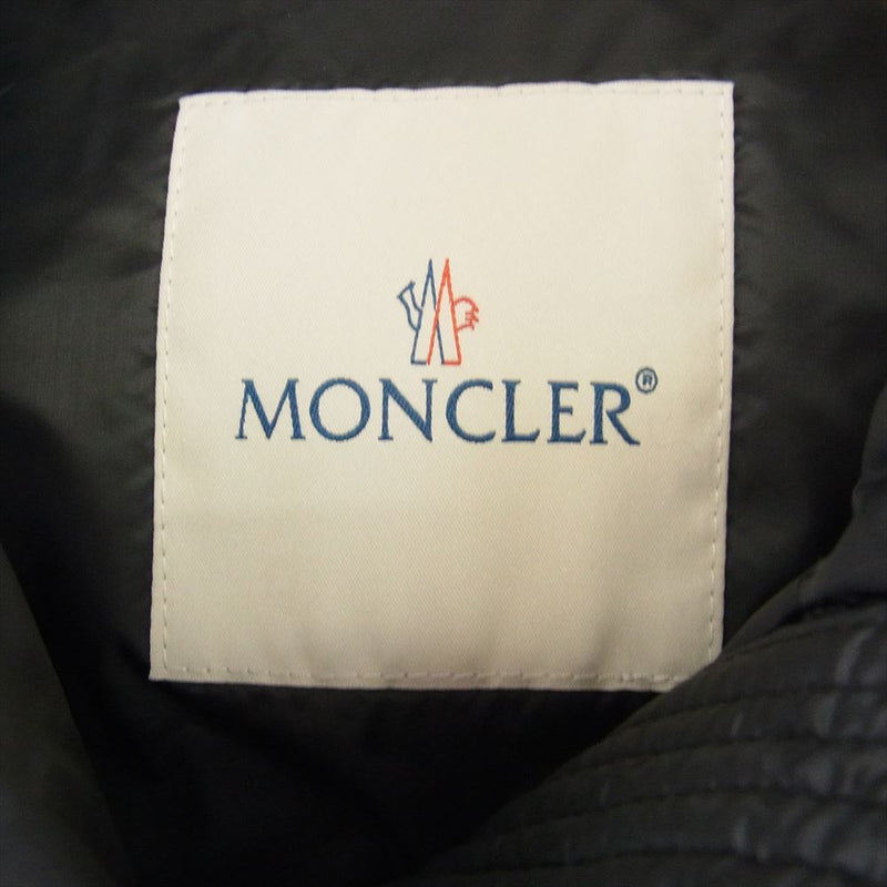 MONCLER モンクレール H20941A00012 M1999 GENIUS ジーニアス KART ロゴワッペン付 ZIP UP 切替 ダウン ベスト ブラック系 00【中古】