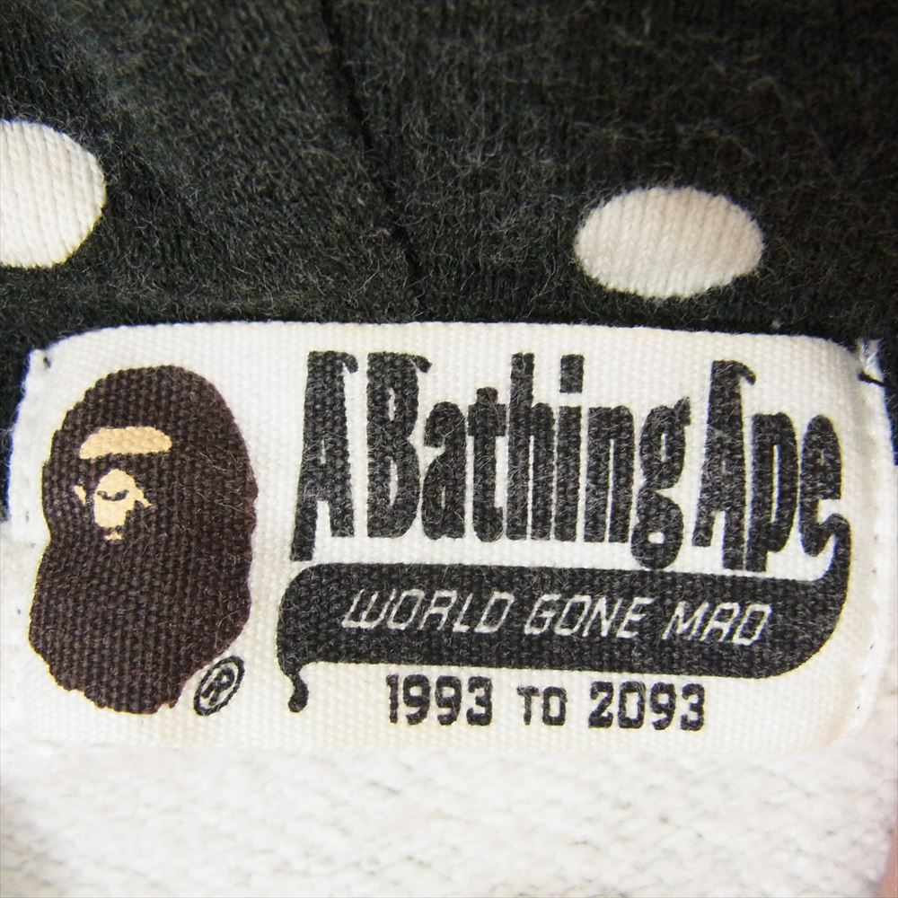 A BATHING APE アベイシングエイプ Dot shark full zip hoodie ドット シャーク パーカー ブラック系 L【中古】