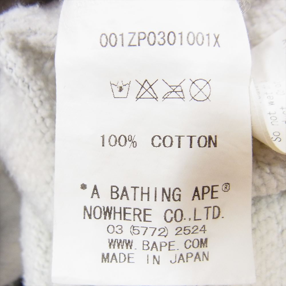 A BATHING APE アベイシングエイプ Dot shark full zip hoodie ドット シャーク パーカー ブラック系 L【中古】