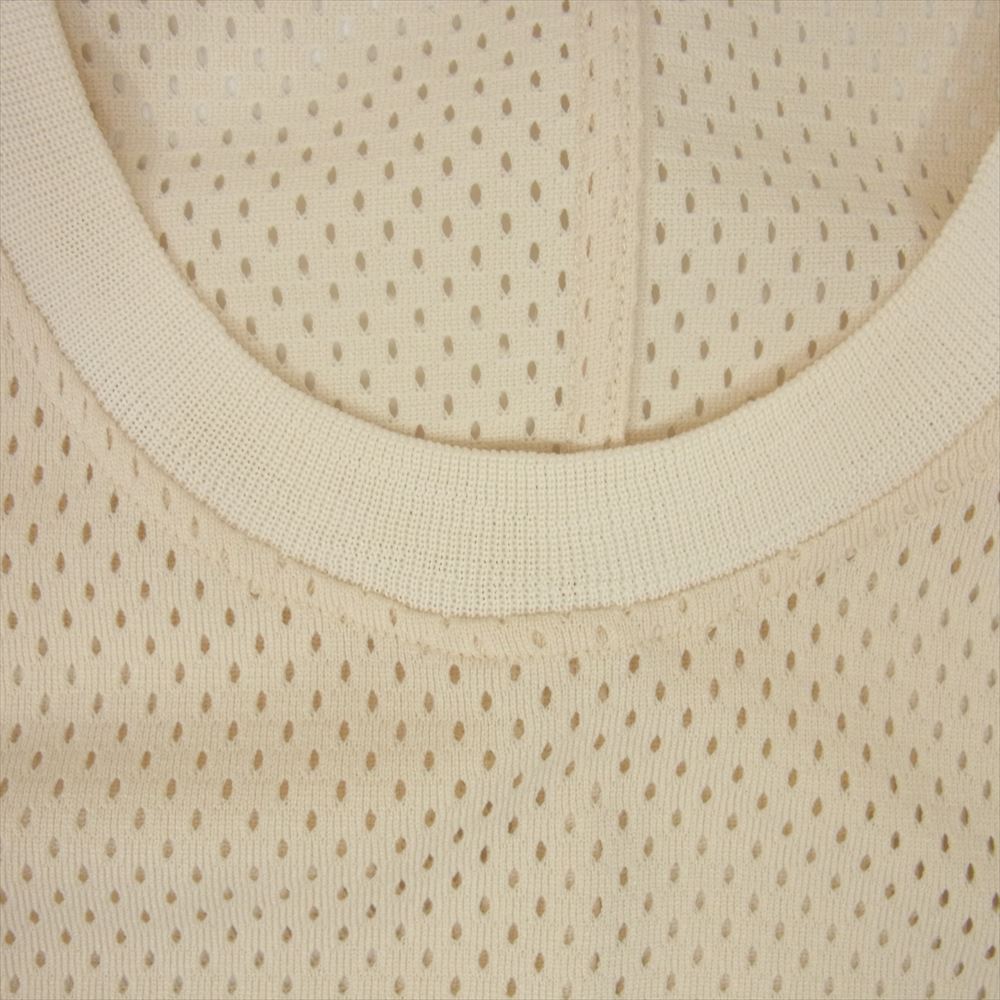 FEAR OF GOD フィアオブゴッド FIFTH COLLECTION MESH TANK メッシュ ロング レイヤードカットソー タンクトップ オフホワイト M【中古】