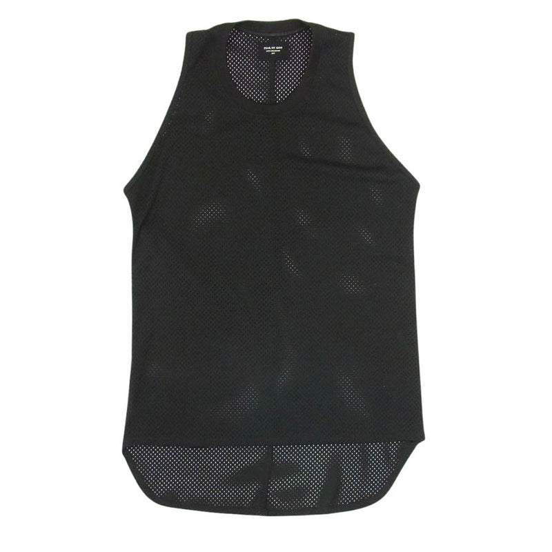FEAR OF GOD フィアオブゴッド FIFTH COLLECTION MESH TANK メッシュ ロング レイヤードカットソー タンクトップ ブラック ブラック系 M【中古】