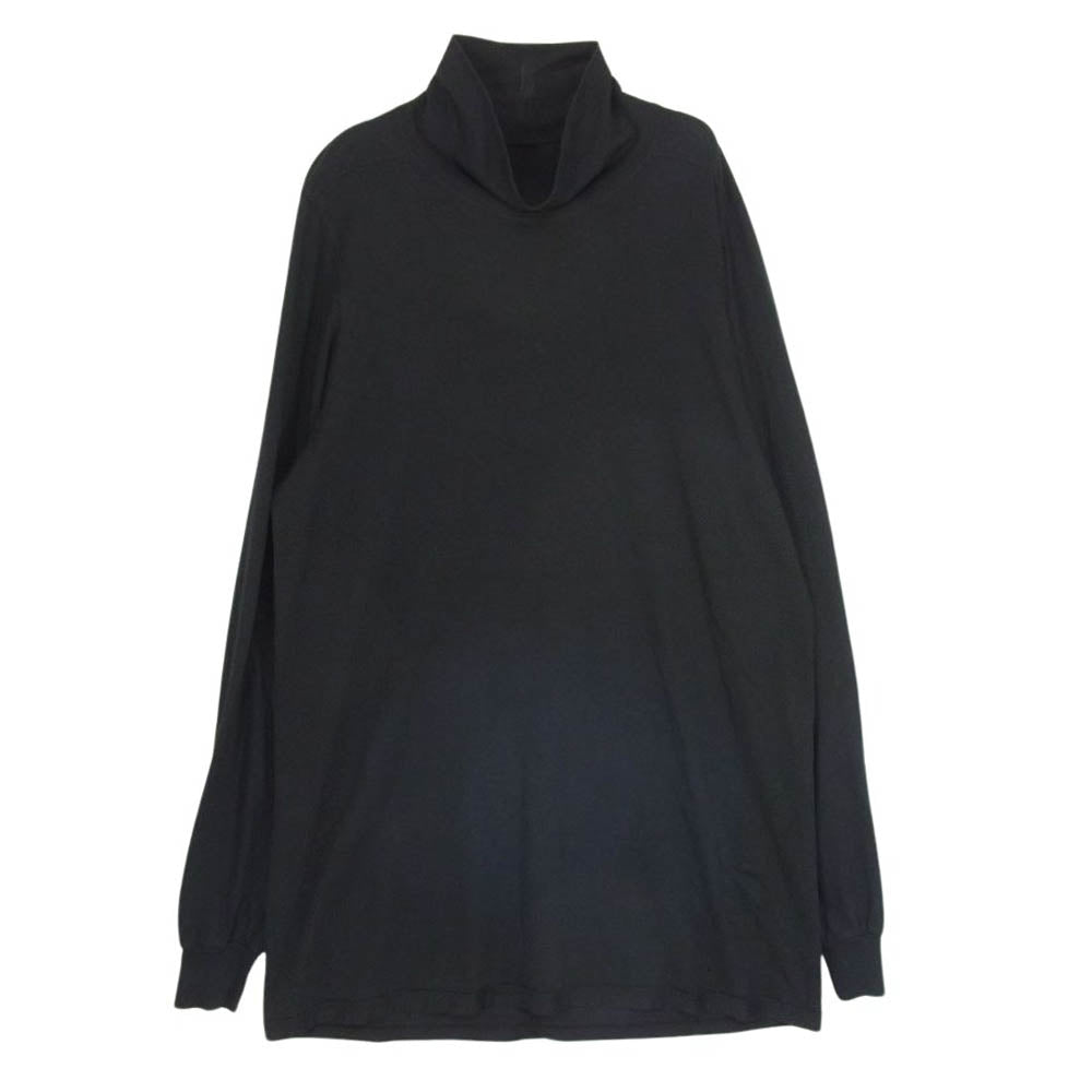 Rick Owens リックオウエンス 19AW DU19F6266-RN DRKSHDW ダークシャドウ RN素材 タートルネック ロングスリーブ 長袖 Tシャツ カットソー ブラック系 S【中古】