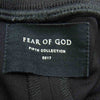 FEAR OF GOD フィアオブゴッド FIFTH COLLECTION 5C17DN DOUBLE KNIT TRACK PANT ダブルニット サイドライン 裾ジップ トラックパンツ ブラック系 S【中古】