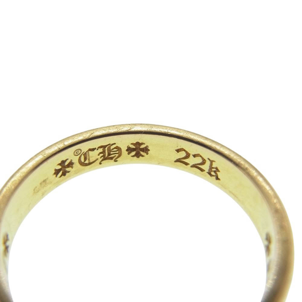 CHROME HEARTS クロムハーツ（原本無） 22K BBBLGM WEDDING RING ウェディング バンド リング 7号【中古】