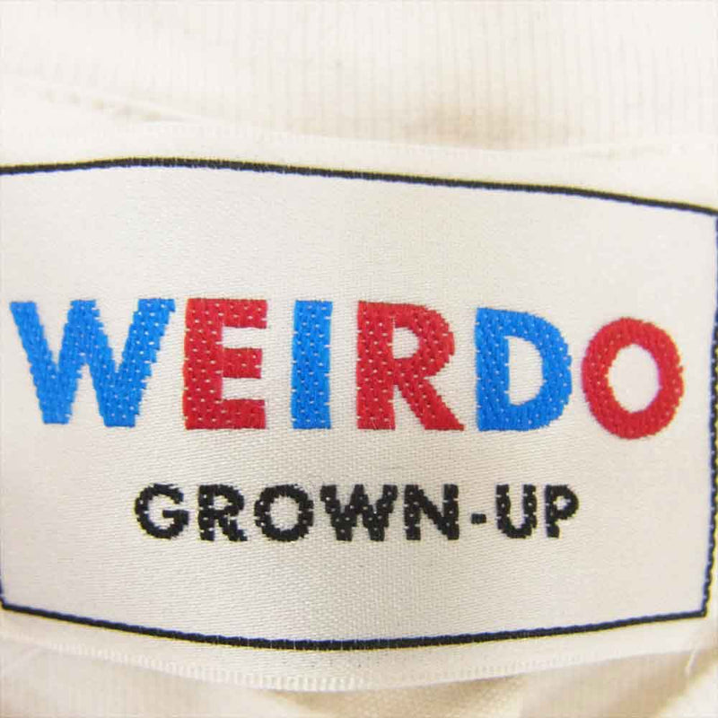 BY GLADHAND バイグラッドハンド × WEIRDO ウィアード プリント Tシャツ 半袖 ホワイト系 M【中古】