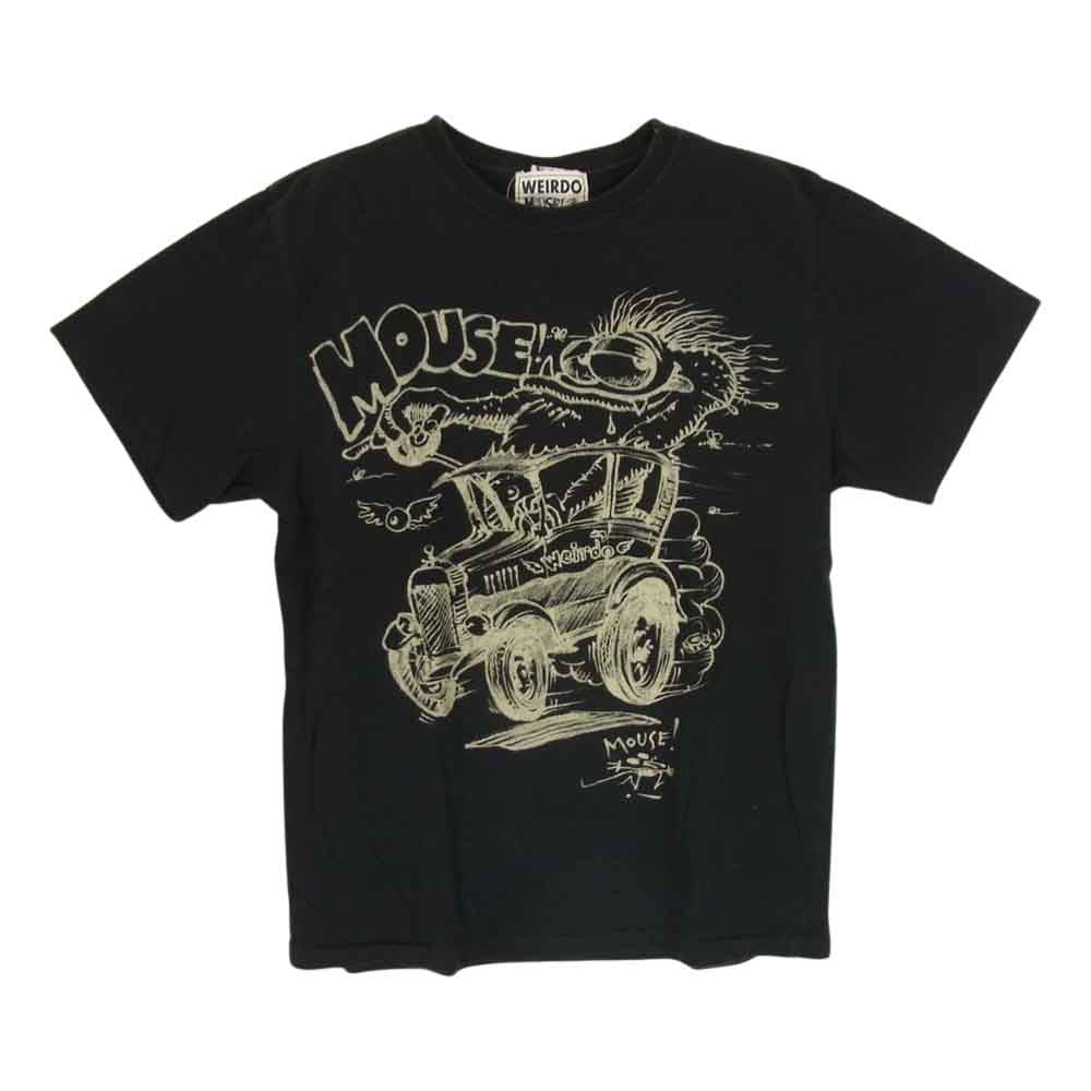 BY GLADHAND バイグラッドハンド × WEIRDO ウィアード プリント Tシャツ 半袖 ブラック系 M【中古】