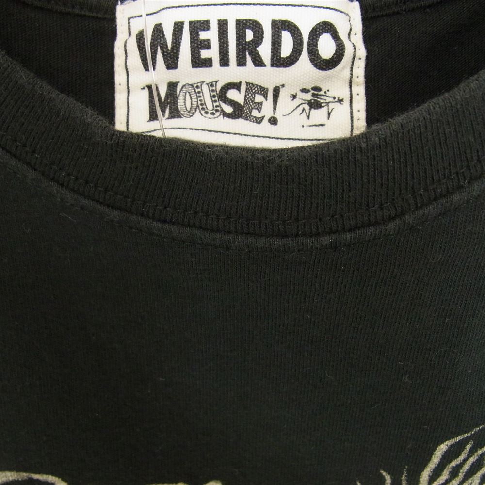 BY GLADHAND バイグラッドハンド × WEIRDO ウィアード プリント Tシャツ 半袖 ブラック系 M【中古】