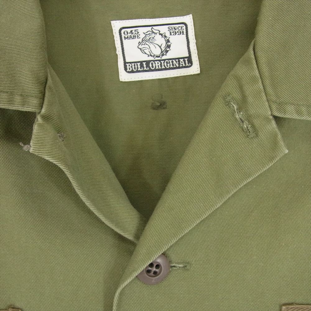 ブルオリジナル ミリタリー 長袖 シャツ カーキ系 S【中古】