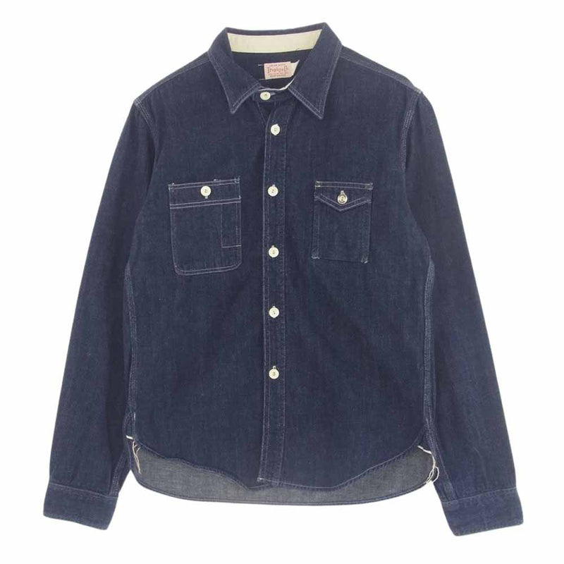 トロフィー クロージング Signal Denim Shirt 長袖 デニムワークシャツ インディゴブルー系 14/S【中古】