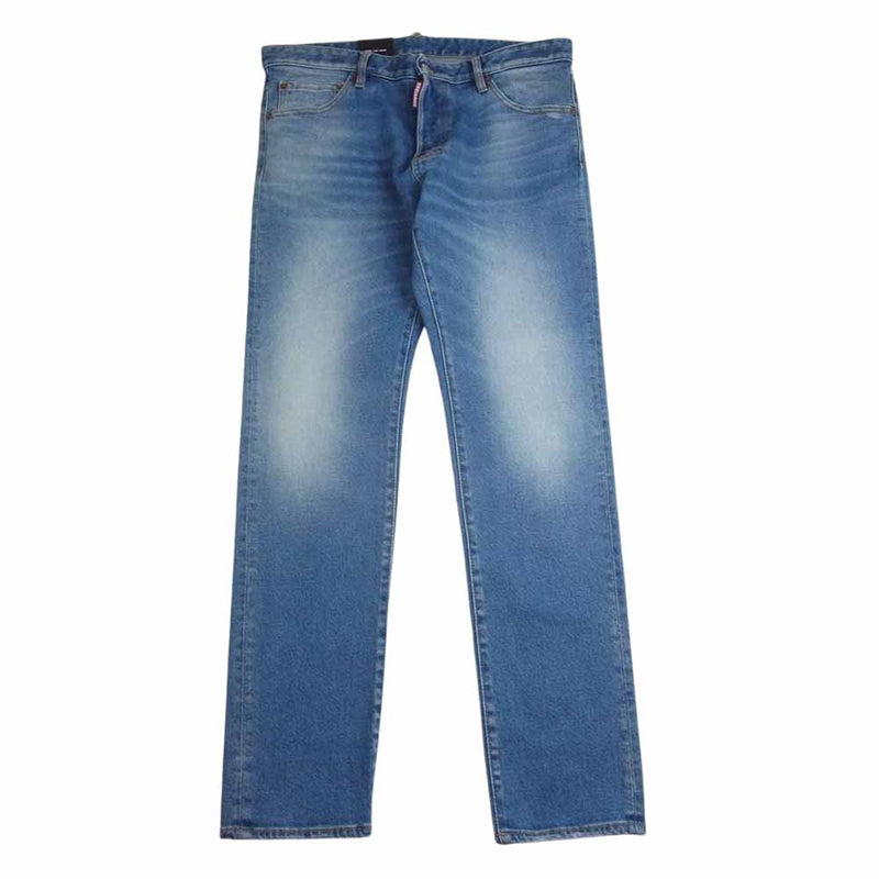 DSQUARED2 ディースクエアード S74LB06668 Sexy Mercury Jeans セクシー マーキュリー ジーンズ ボタンフライ デニムパンツ インディゴブルー系 52【極上美品】【中古】