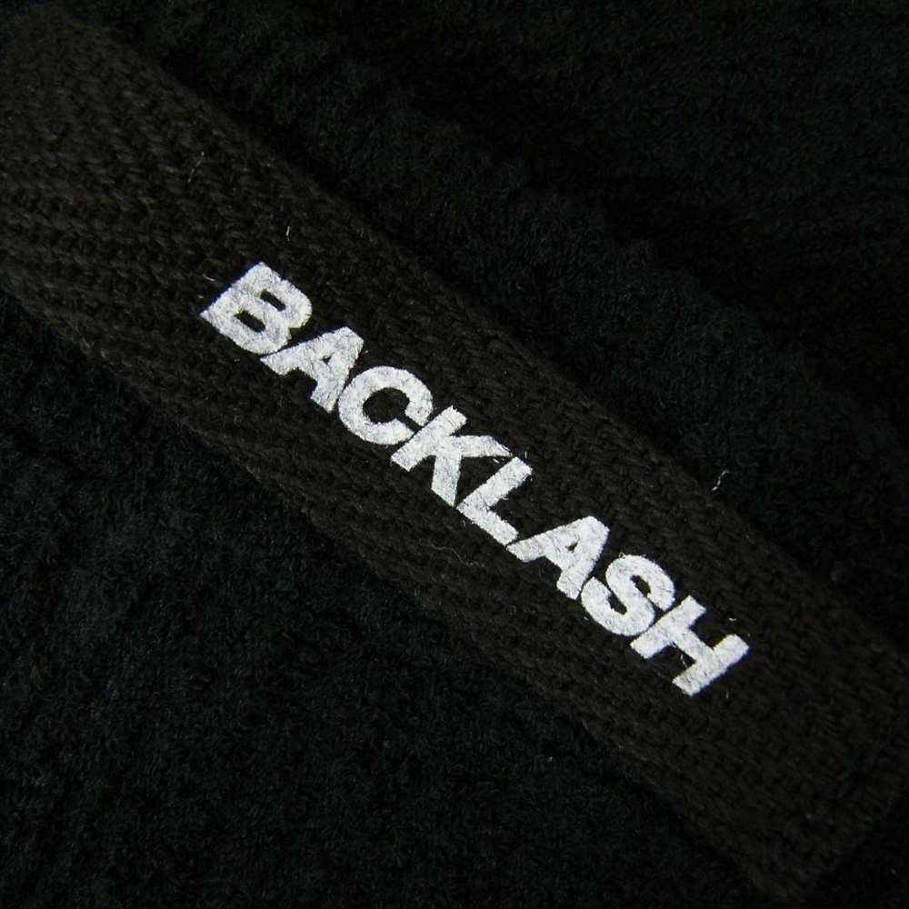 ISAMUKATAYAMA BACKLASH イサムカタヤマバックラッシュ パイル地 タンクトップ ノースリーブ カットソー ブラック系 L【中古】