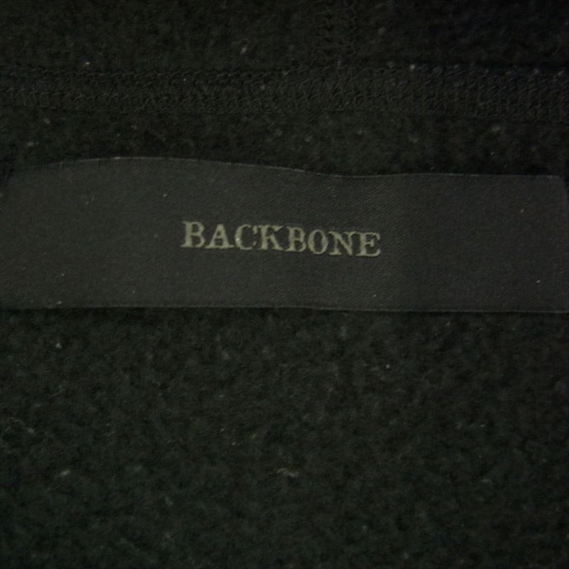 BACKBONE バックボーン ボア フリース ジップアップ フーディ パーカー パンツ セットアップ ブラック系 M【中古】