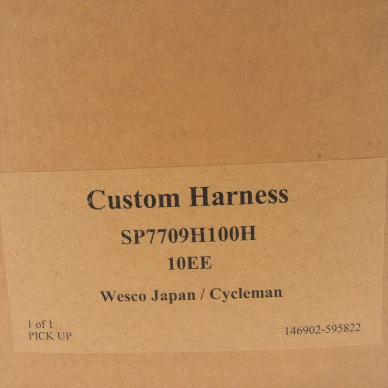 WESCO ウエスコ BISON7709H100H Custom Harness BISON カスタム ハーネス バイソン レザー エンジニア ブーツ ブラウン系 10EE【中古】