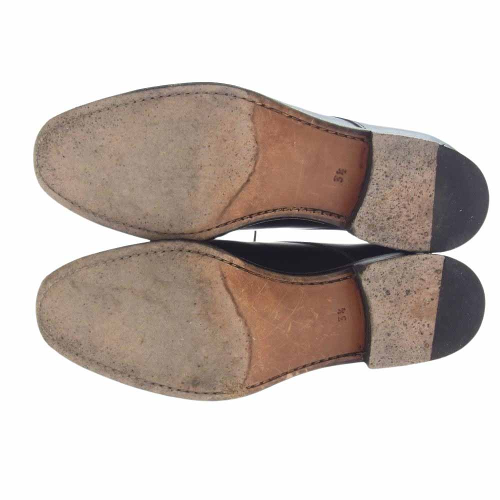 JALAN SRIWIJAYA ジャランスリウァヤ 98611 BLACK CALF LEATHER SOLE カーフレザー レザーソール 外羽根 プレーントゥ シューズ ブラック系 UK3.5【中古】